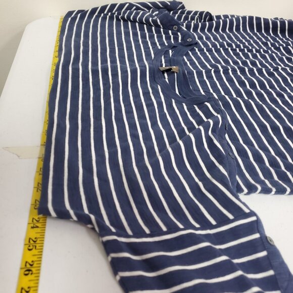 Tommy Bahama Womens Striped Beach Dress Size XL Blue Sustainable Costal Travel - Picture 6 of 9